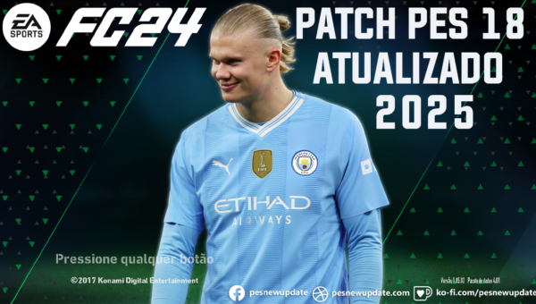 COMO INSTALAR PES 2018 PATCH FC 24 TODAS AS COMPETIÇÕES NO PC