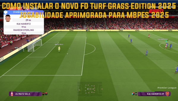 COMO INSTALAR O NOVO FD Turf Grass Edition 2025 – Jogabilidade aprimorada para MBPES 2025