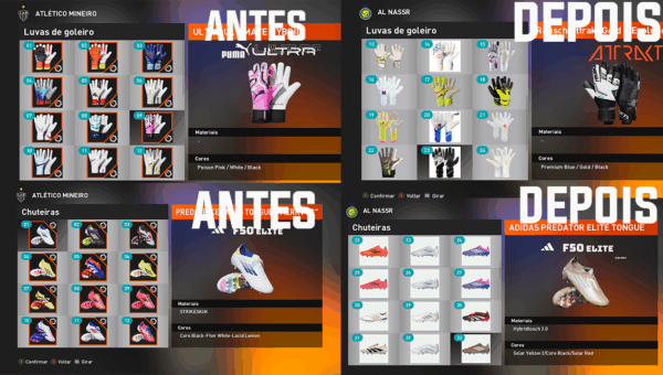 COMO INSTALAR O NOVO PACK DE CHUTEIRAS E LUVAS ABRIL PATCH BMPES 2025