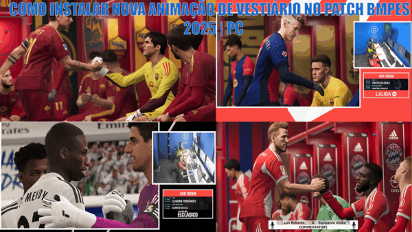 COMO INSTALAR NOVA ANIMAÇÃO DE VESTIÁRIO NO PATCH BMPES 2025 | PC